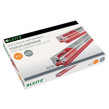 Agrafos K12 Vermelho 80Fls p/ Agrafador Leitz 5550 5x210