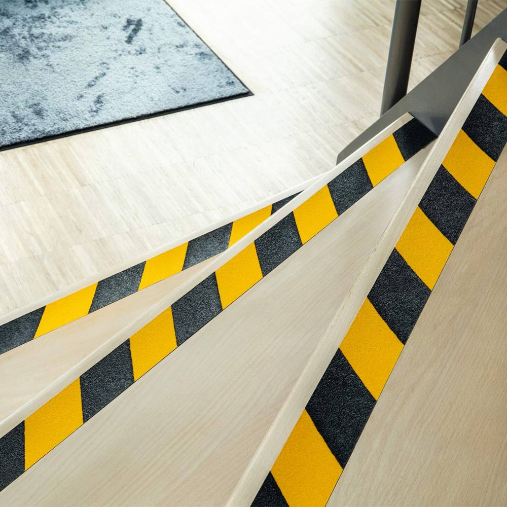 Fita Adesiva Antiderrapante 50mmx15m Duraline Preto/Amarelo