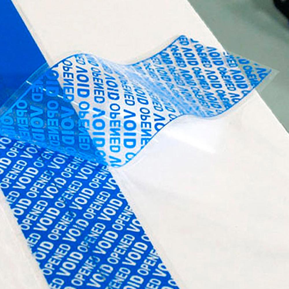 Fita Adesiva Segurança 33mmx35m Azul Confidencial