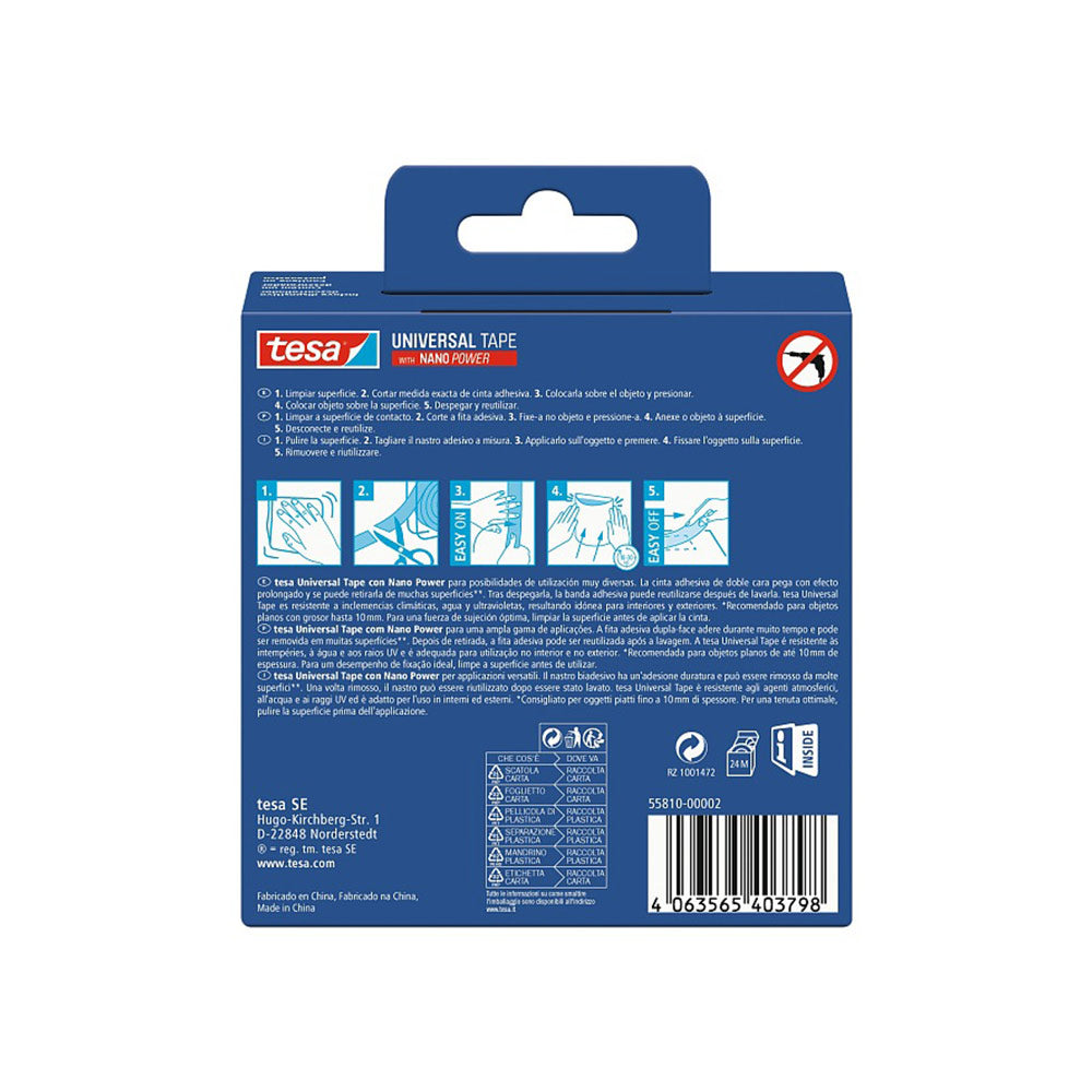 Fita Adesiva Dupla Face 30mmx3m Tesa Nano Power 55810