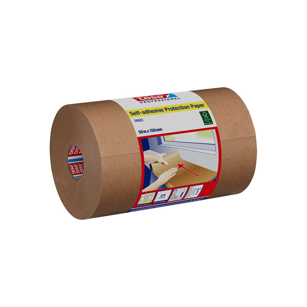 Papel de Proteção Autoadesivo 150mmx50mts Tesa 74922