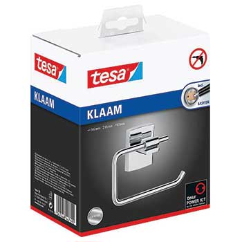 Suporte Papel Higiénico Autoadesivo Cromado Tesa Klaam