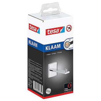 Suporte Papel Higiénico Extra Autoadesivo Cromado Tesa Klaam