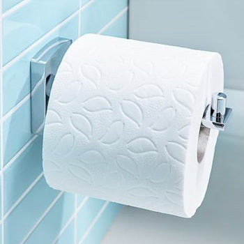 Suporte Papel Higiénico Extra Autoadesivo Cromado Tesa Klaam