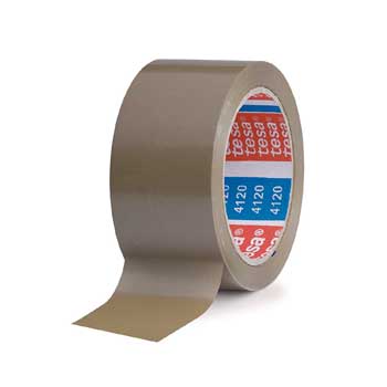 Fita Adesiva 38mmx66m Castanha PVC Tesa 4120 1un