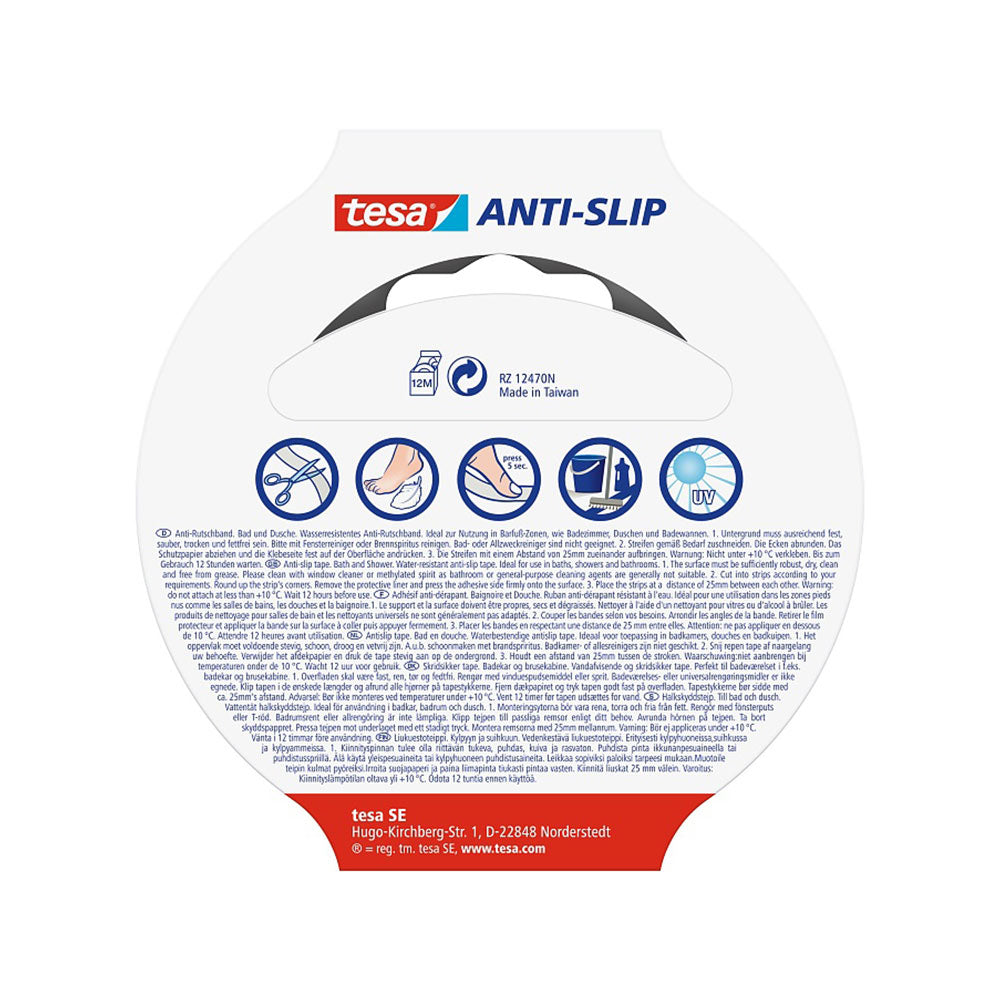 Fita Adesiva Antiderrapante 25mmx5m Tesa Banho Transparente