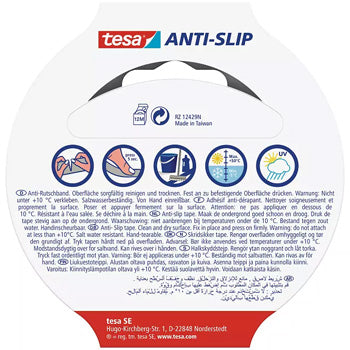 Fita Adesiva Antiderrapante 25mmx15m Tesa Preto