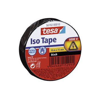 Fita Adesiva Tesa Isolamento Elétrico 15mmx10m Preto