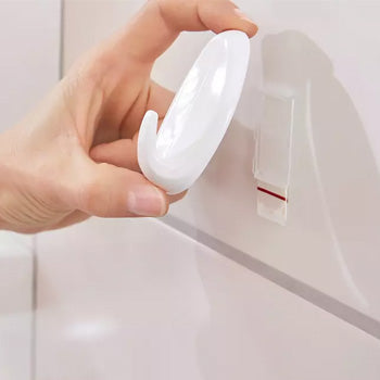 Gancho Oval Tesa Powerstrips + 4 Tiras Large Branco 2un