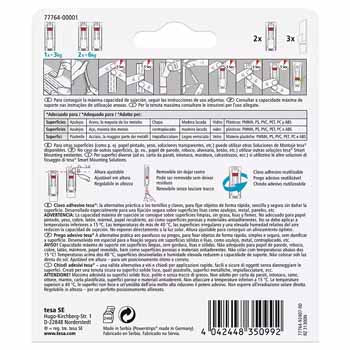 Prego Adesivo Tesa Powerstrips 3Kg Superfícies Lisas 2un