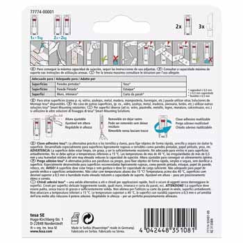 Prego Adesivo Tesa Powerstrips 1Kg Superfícies Porosas 2un