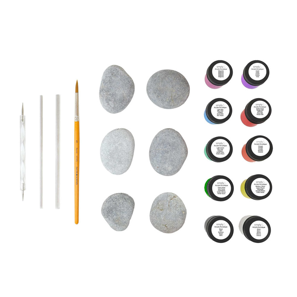 Conjunto Simply Set Creativo Rock Painting Art