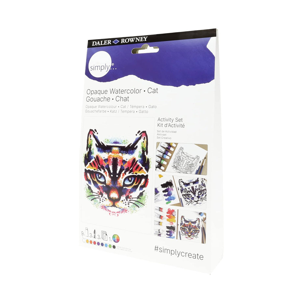 Conjunto Simply Activity Set Gouache Gato