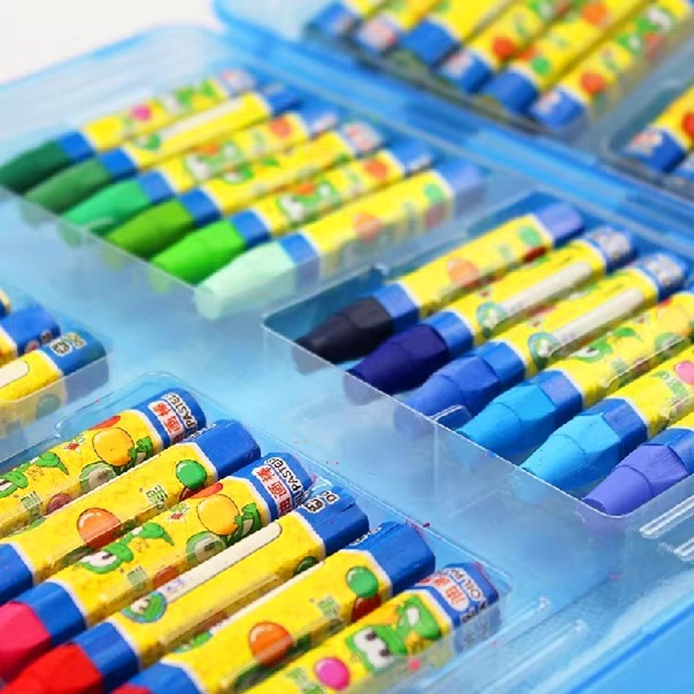 Lápis Oil Pastels Dooly Conjunto Mala com 60 cores