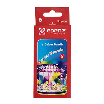 Lápis Cor 06un Cx Cartão Epene 09cm