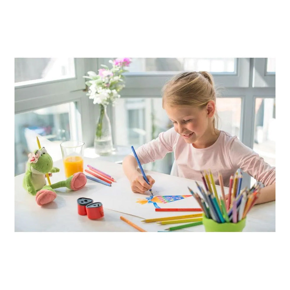 Lápis Cor Aguarelável 12un Cx Cartão Faber-Castell Grip