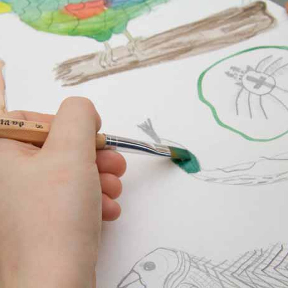 Pincel Hobby Escolar Espatulado Nº10 304 Junior Da Vinci 1un