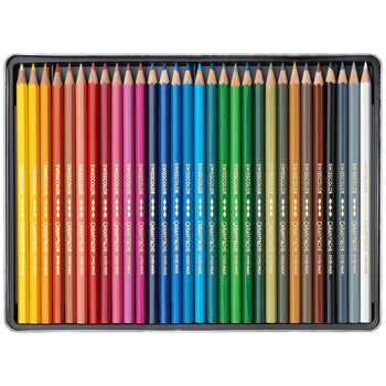 Lápis Cor Aguarelável 30un Cx Metal Caran DAche Swisscolor