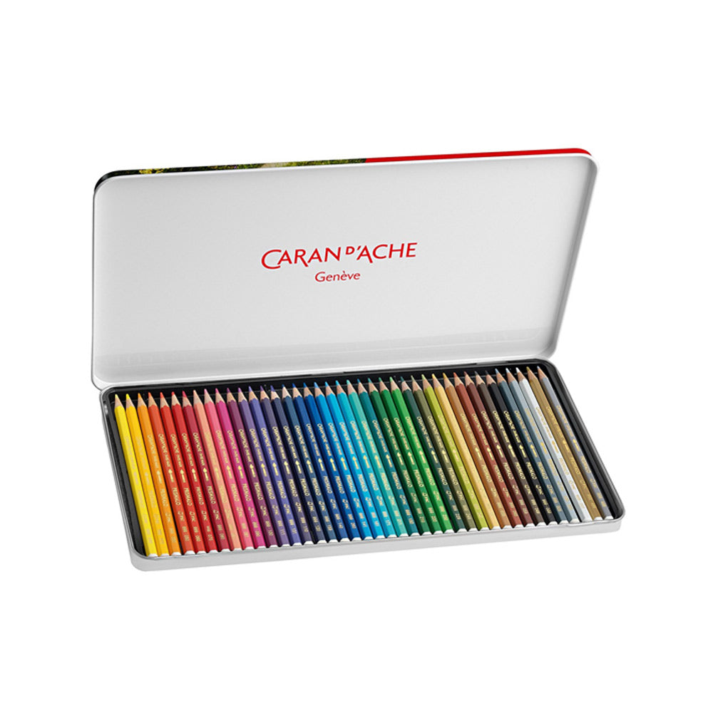 Lápis Cor Aguarelável 40un Cx Metal Caran DAche Fancolor