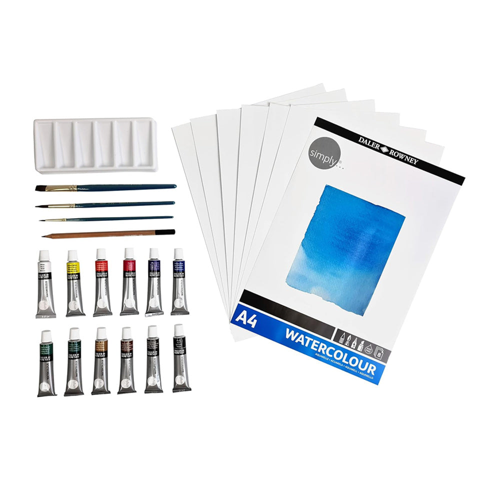 Conjunto Pinturas Simply Set Aguarela 25 Peças