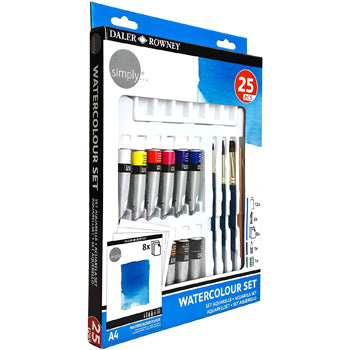 Conjunto Pinturas Simply Set Aguarela 25 Peças