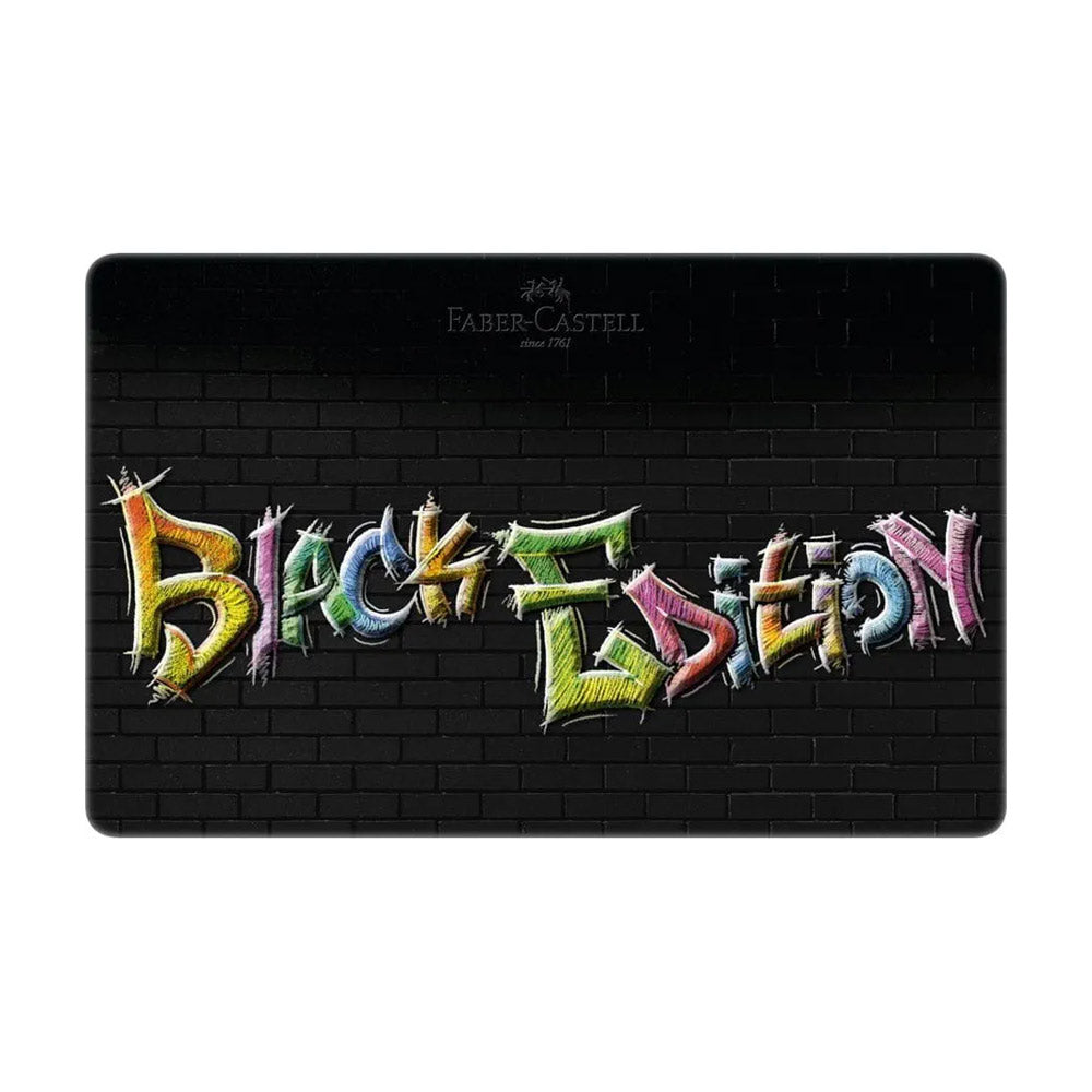 Lápis Cor 36un Cx Metal Faber-Castell Black Edition 18cm