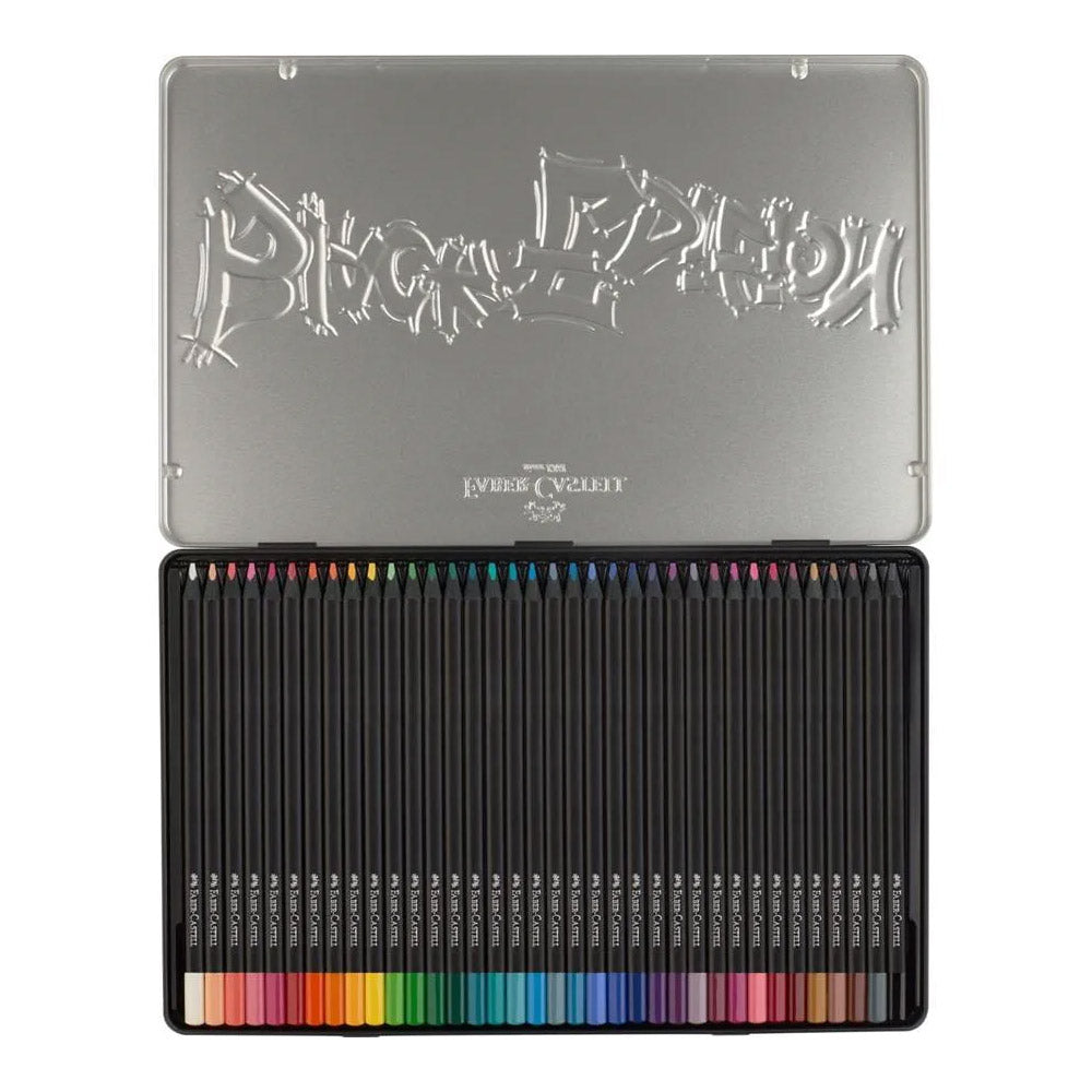 Lápis Cor 36un Cx Metal Faber-Castell Black Edition 18cm