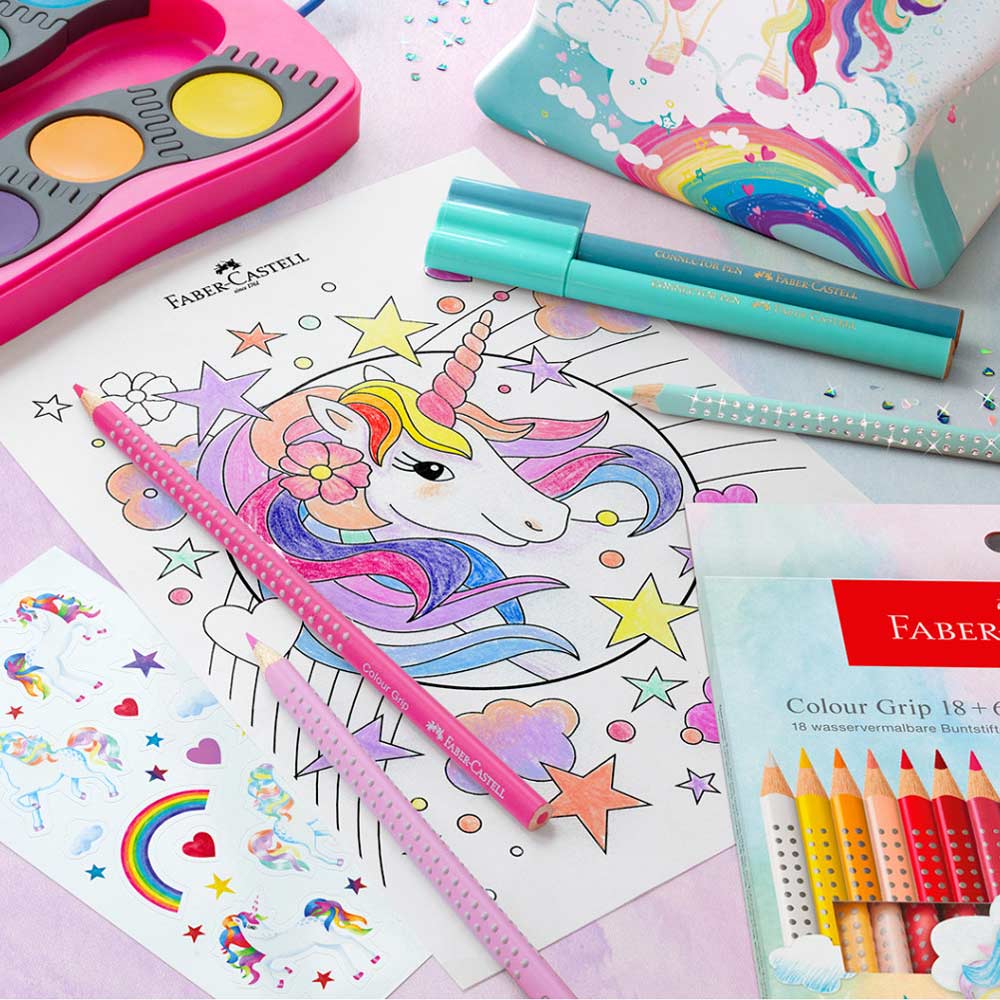 Lapis Cor 24un (18+6) Faber-Castell Grip SpecialEdition 18cm
