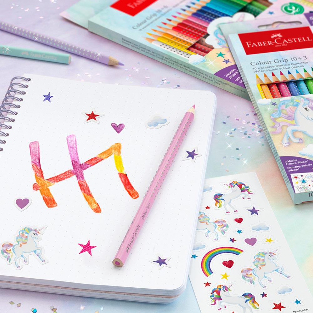 Lapis Cor 24un (18+6) Faber-Castell Grip SpecialEdition 18cm