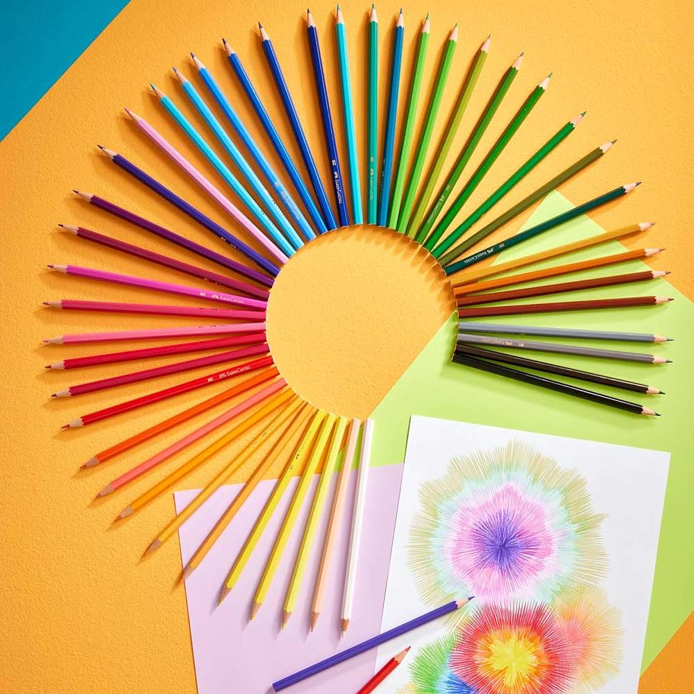 Lápis Cor 60un Cx Cartão Faber-Castell Arte Terapia 18cm