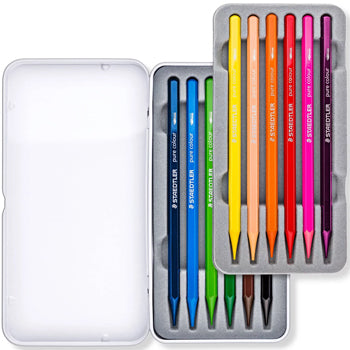 Lápis Cor Aguarelável 12un Cx Metal STAEDTLER 14610G M12