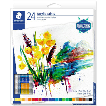 Tinta Acrílica STAEDTLER 8500 C12 Design Journey 12ml 24un