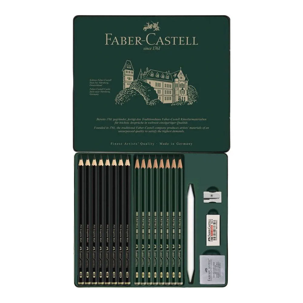 Lápis Grafite Mate + Castell 9000 Pack 20 Peças