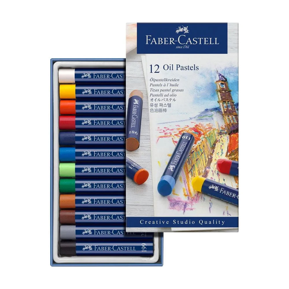 Lápis Pastel a Óleo Faber Castell Cx 12un
