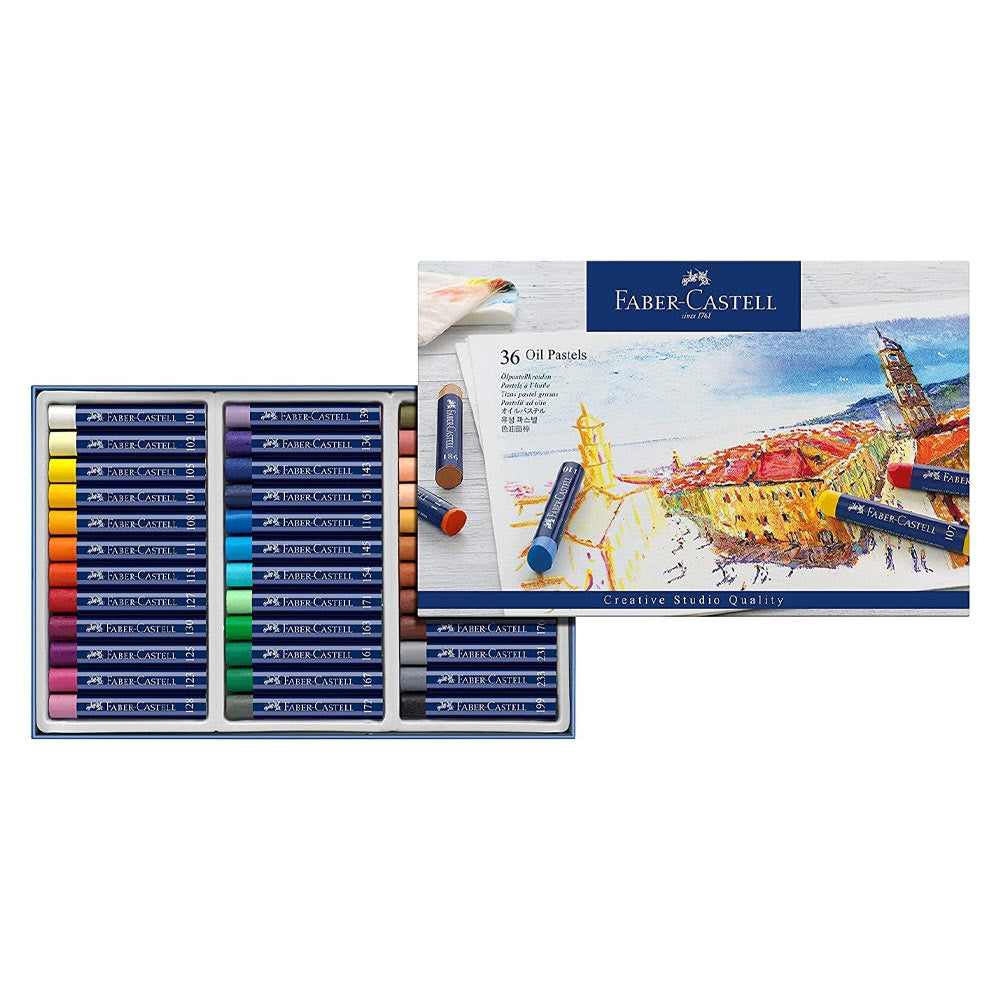 Lápis Pastel a Óleo Faber Castell Cx 36un