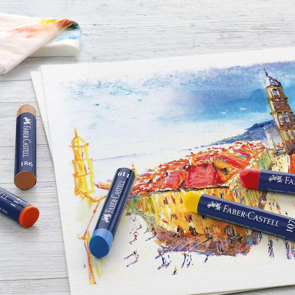 Lápis Pastel a Óleo Faber Castell Cx 36un