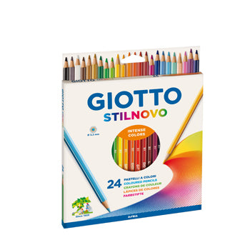 Lápis Cor 24un Cx Cartão Giotto Stilnovo 18cm