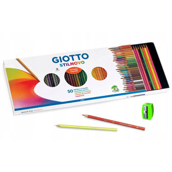 Lápis Cor 50un Cx Cartão Giotto Stilnovo 18cm