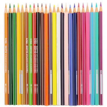 Lápis Cor Aguarelável 12un Cx Cartão Giotto Colors 3.0