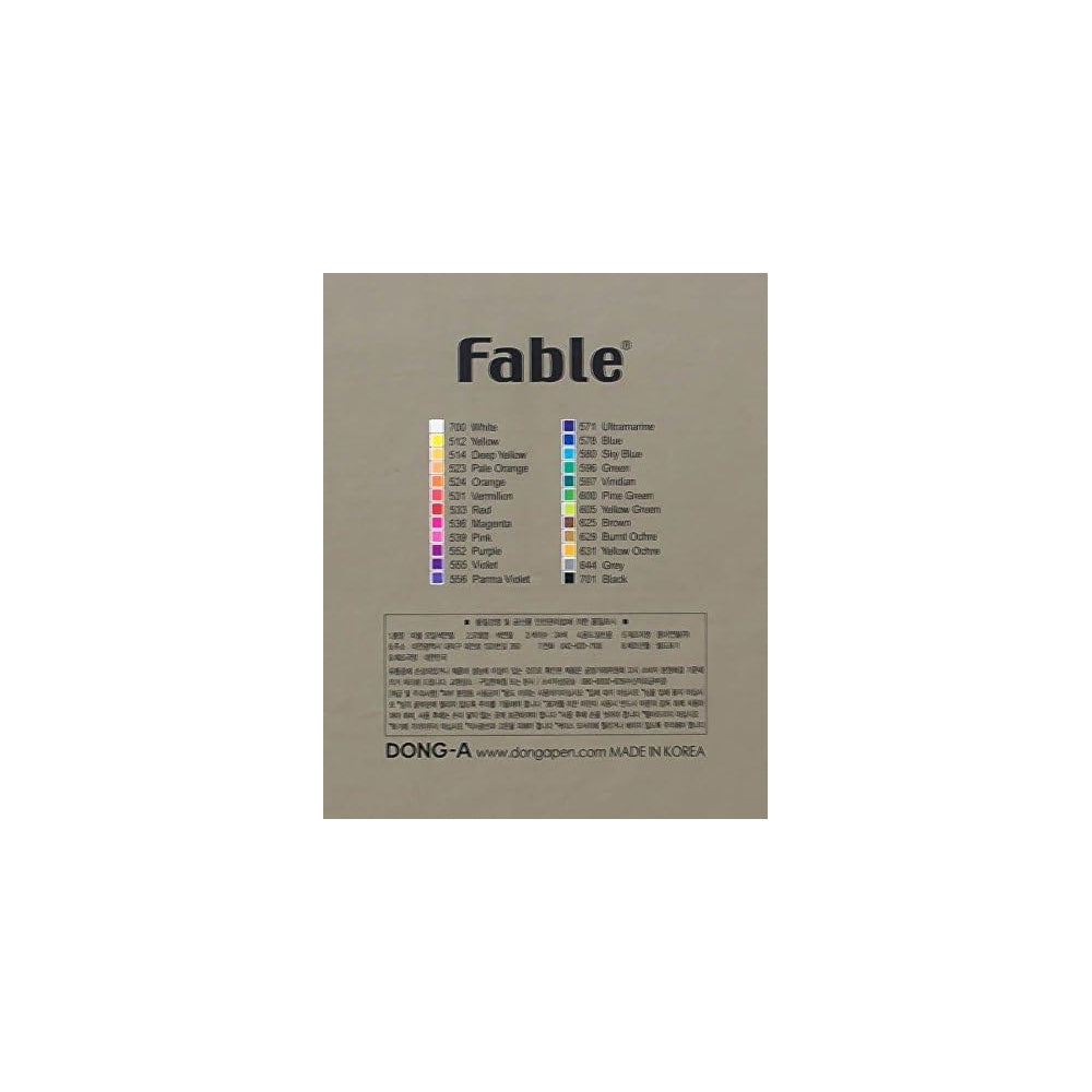 Lápis Cor 24un Cx Metal Dong-A Fable 18cm