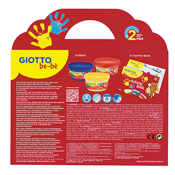 Guache Pintura Dedos 150mlx04+ Álbum Giotto Be-Be