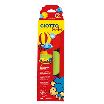 Pasta Modelar 3 Cores Laranja/Magenta/Verde Be-Be 3x100g