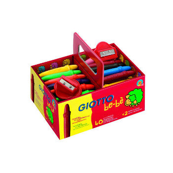 Lápis de Cera Giotto Be-Be Super Schoolpack 40un+ 2 Afias