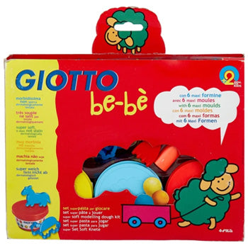 Conjunto Pasta Modelar Giotto Be-Be 3x100g + Moldes