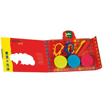 Conjunto Pasta Modelar Giotto Be-Be 3x100g + Moldes