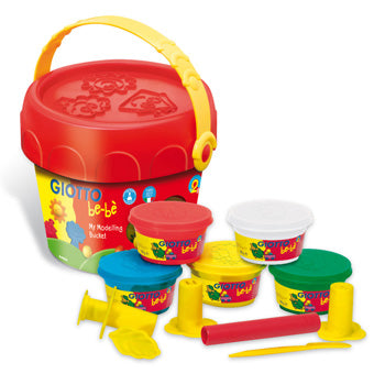Conjunto Pasta Modelar Giotto Be-Be Super Balde