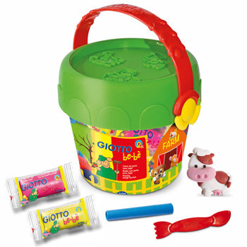 Conjunto Pasta Modelar Giotto Be-Be Balde Farm