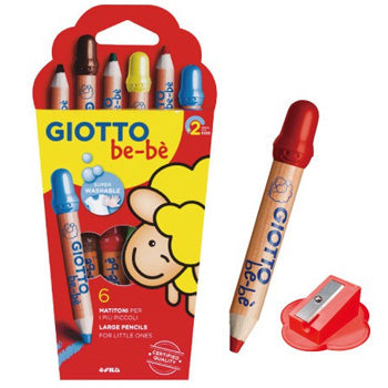 Lápis Cor 06un + 1 Afia Giotto Be-Be