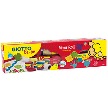 Guache Pintura Dedos 150mlx04 + Maxi Rolo Giotto Be-Be