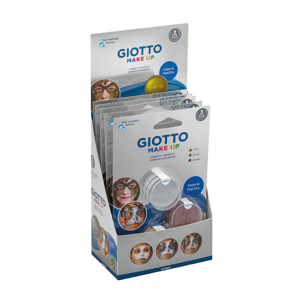 Pintura Facial Giotto Ouro Prata Bronze 3 Cores 1un